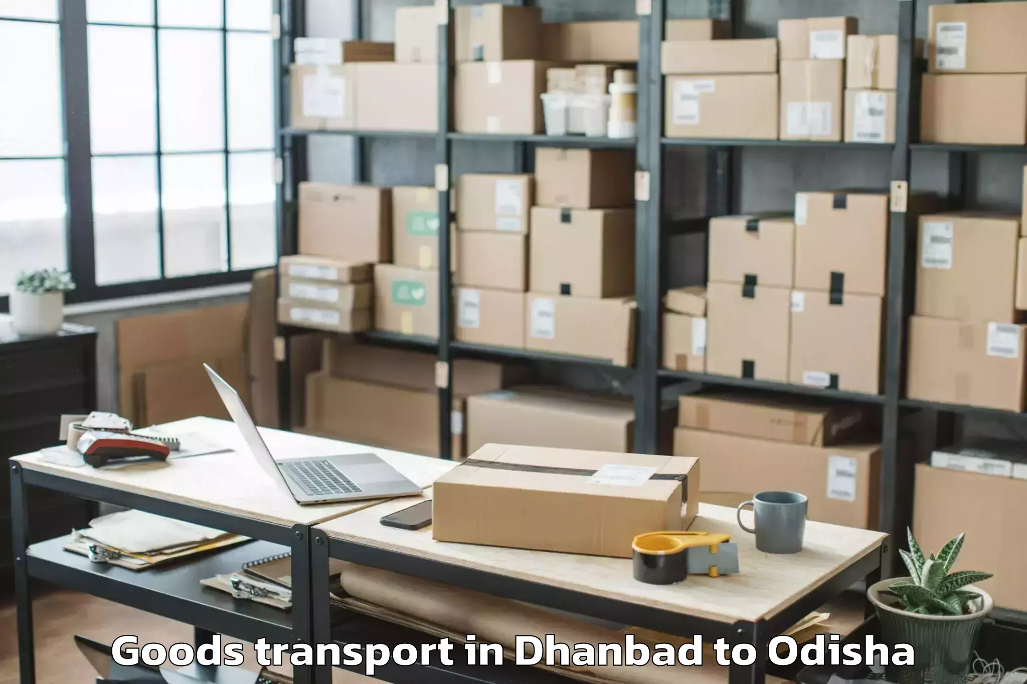 Leading Dhanbad to Lanjigarh Goods Transport Provider